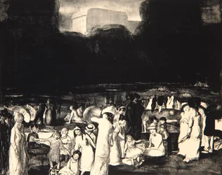 Dans le parc, sombre, 1916